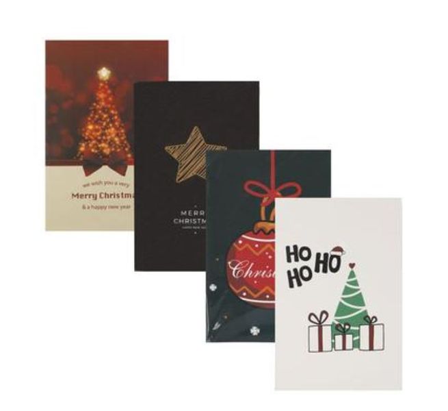 Xmas Stationery Card &amp; Envelope Set of 8