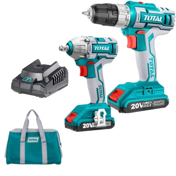 Total Tools - Lithium-ion Cordless Combo Kit - 20V