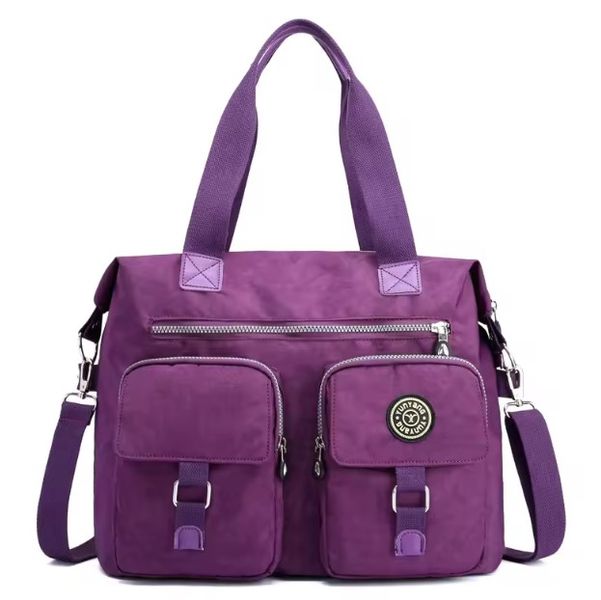 Large-Capacity Waterproof Travel Tote Bag with Shoulder Strap