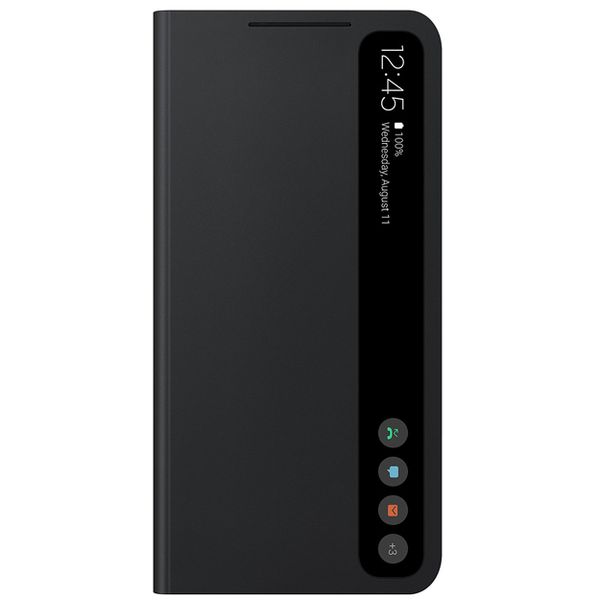 Samsung Original Smart Clear View Case For Galaxy S21 FE - Black