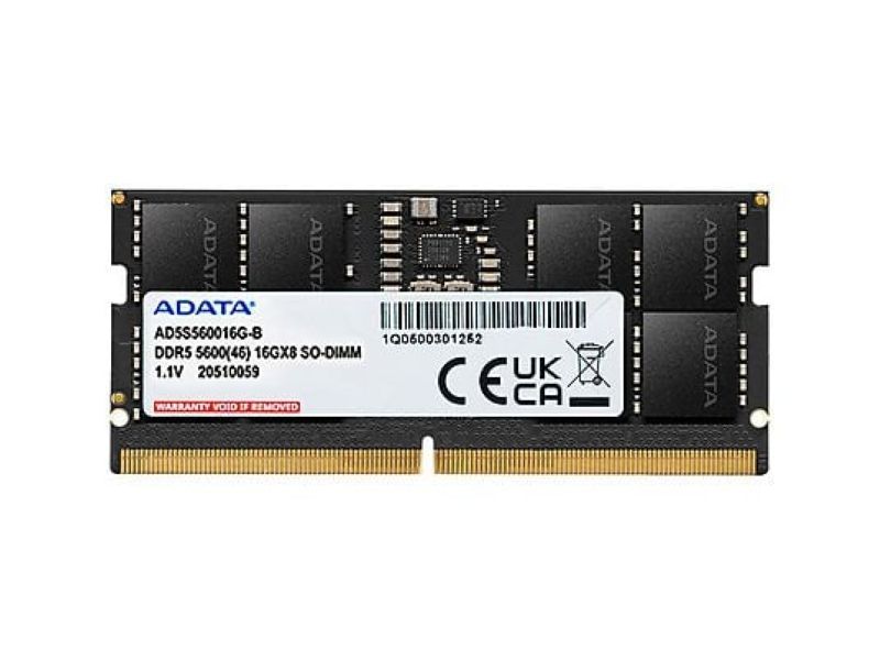 ADATA - 16GB Premier DDR5 5600MHz - SO-DIMM for Notebooks or Laptops