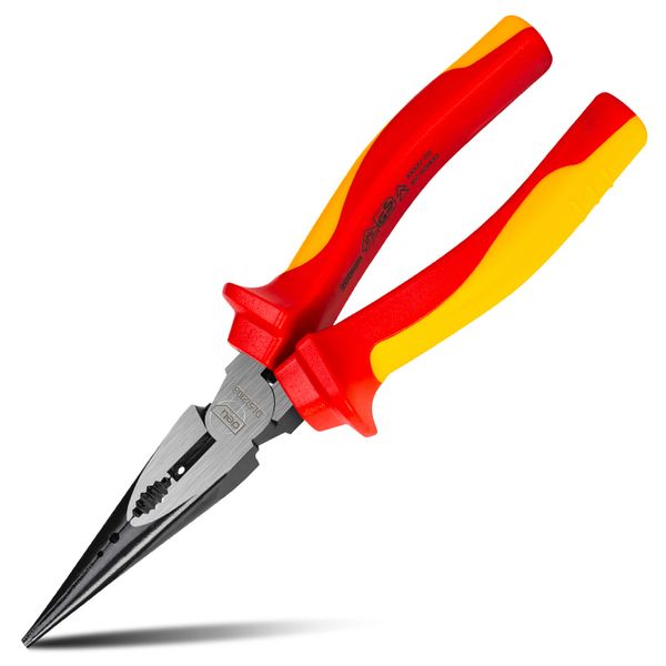 Deli Insulated Labor-Saving Long Nose Pliers 8 inch