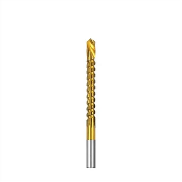 8Mm Titanium Coated Drill Bit Spiral Jagged Saw Drill Compatible with None