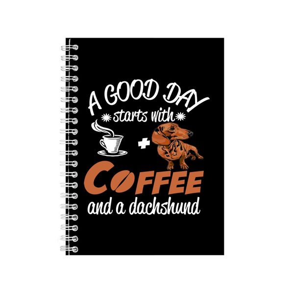 Dachshund Wire Bound Notebook Gift Idea Writing Books A4 Notepad