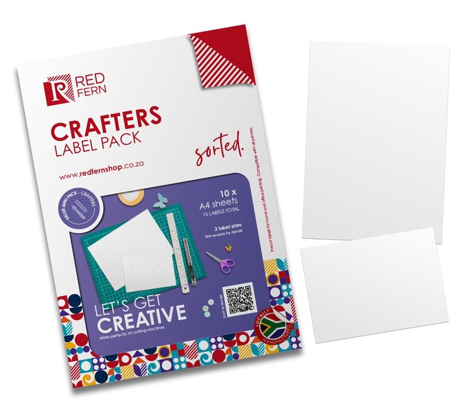 Redfern Crafters Self-Adhesive Label Pack 10 Pack