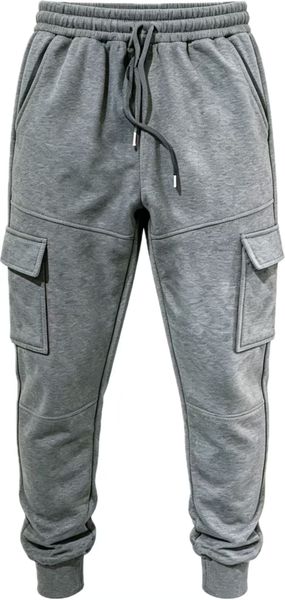 Men's Fleece Cargo Jogger Sweatpants with Pockets