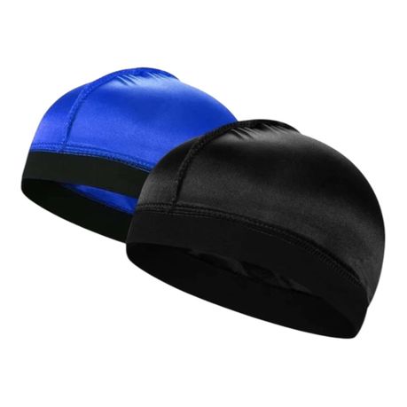 Supreme Quality Premium Wave Cap - 2 Units - Black/Blue Image