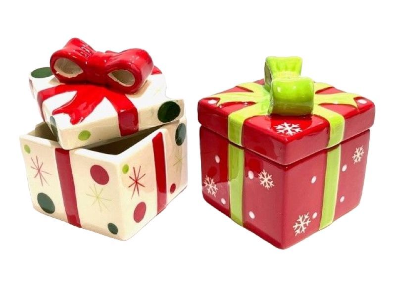 Creative Christmas Ceramic Gift Box With Lid