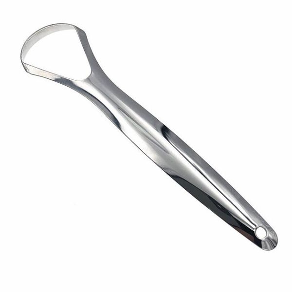 Stainless Steel Tongue Scraper: Experience Pure Oral Bliss - Large