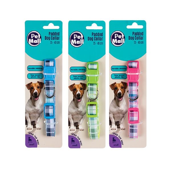 Pet Mall - 3 Pack Dog Collar - Plastic Clips - Small Dogs (25-40cm)