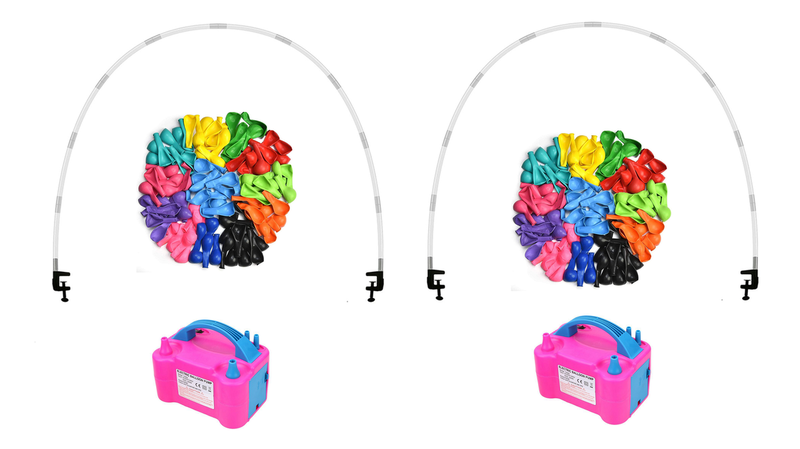 Table Balloon Archs + Electric Balloon Pump Inflators + Assorted Balloons