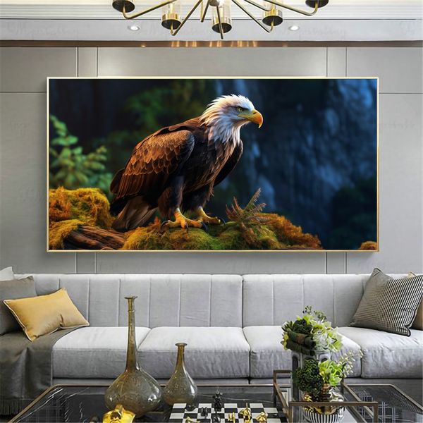 Canvas Wall Art - Regal Perch Abstract - 0694