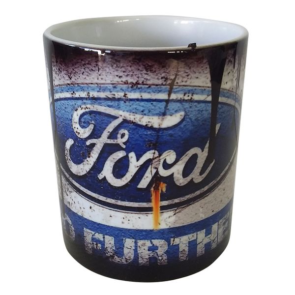 Vintage `Look` Oil Spillage - Coffee Mug - Ford Mug