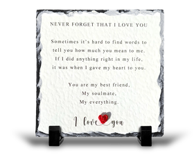 Never Forget That I Love You Anniversary Husband Wife v1 Gift Rock