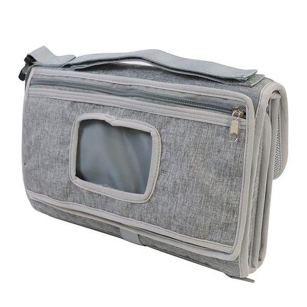 Portable Baby Changing Pad, Waterproof Diaper Changing Mat with Storage