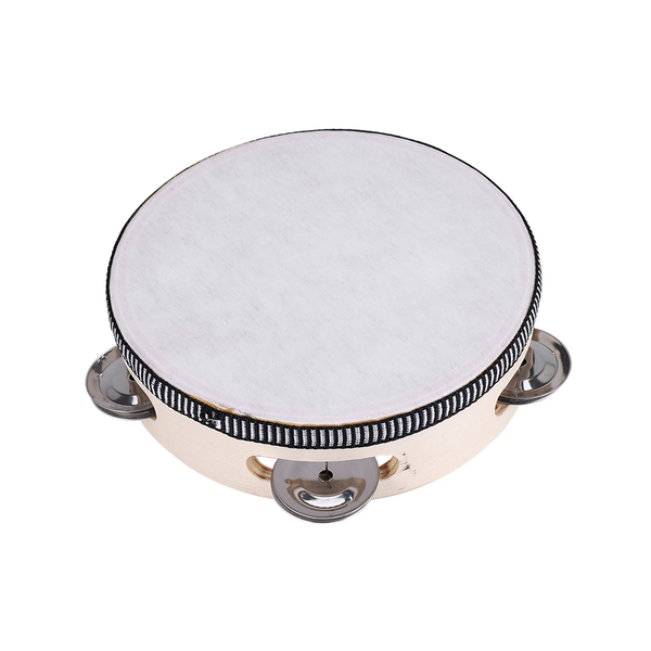 6" Musical Tambourine Tamborine Drum Round Percussion Gift for KTV Party