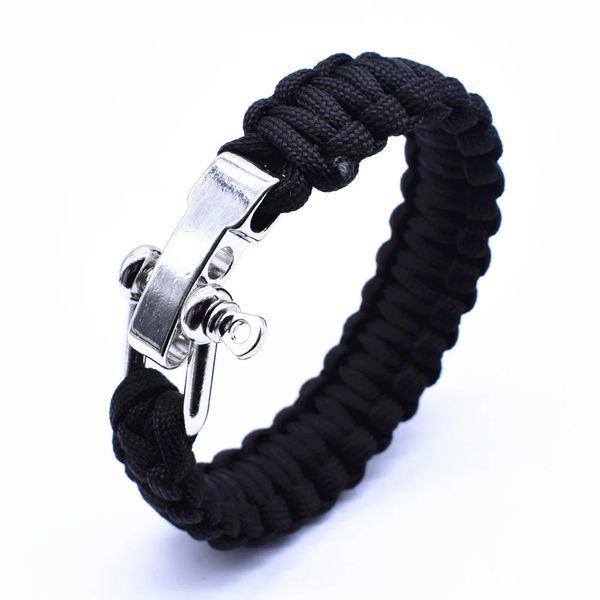 Handmade Paracord Survival Bracelet with 3 Adjustable Sizes