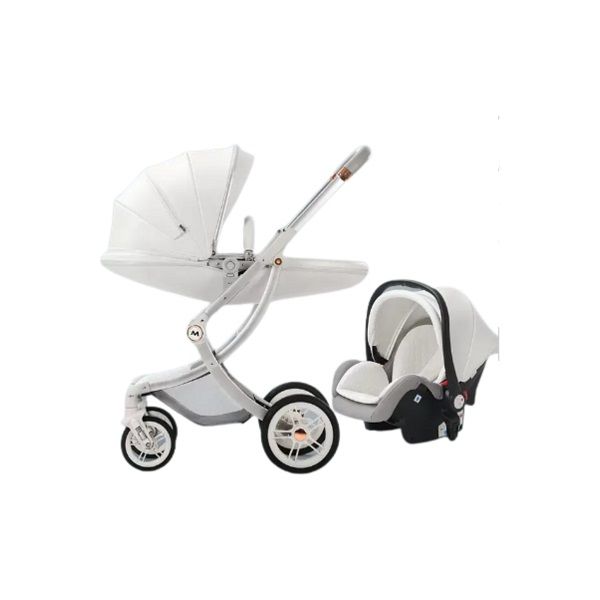 Mila Egg Style 3 in 1 Travel System - White