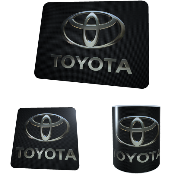 Toyota - Logo - Coffee Mug, Coaster and Mouse Pad Combo