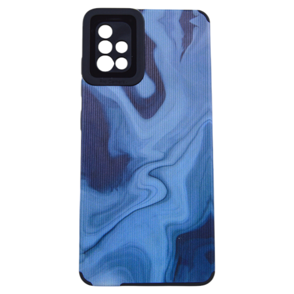 High Quality Tie-Dye Pattern Phone Case For Samsung Galaxy A51- Blue