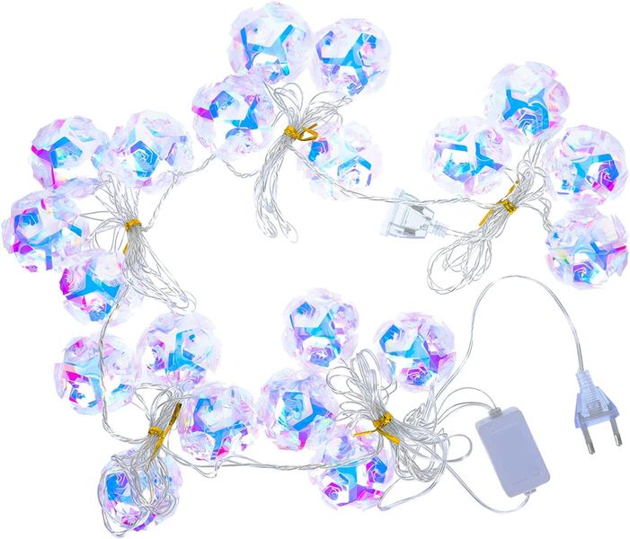 Mirror Disco Christmas Ball String Lights For Indoor and Outdoor