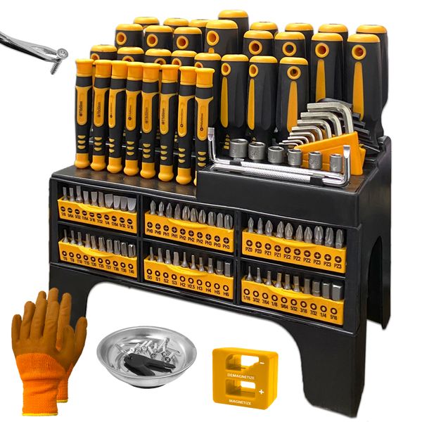 Dark Duck Screwdriver Set 121 Piece With Bits &amp; Hex Keys