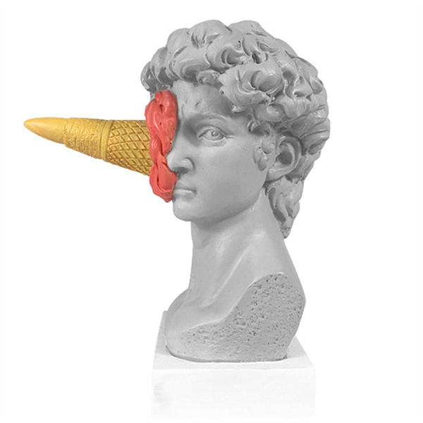 Modern Nordic Figure Ornament David Figurine Home Decor Sculpture B