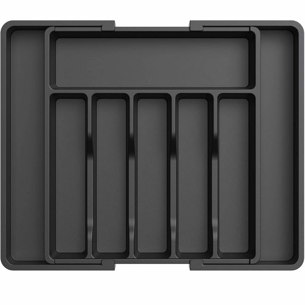 Large Silverware Drawer Organizer, Expandable Utensil Tray, BPA Free
