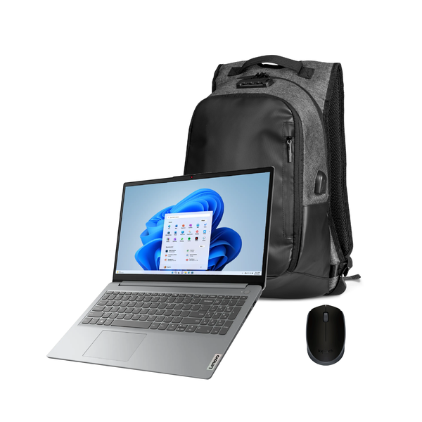 Lenovo IP1 AMD Athlon + Pentagon Anti-Theft Bag + Logitech Mouse Bundle