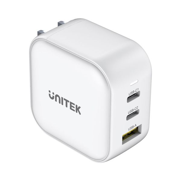 Travel TRI GaN 3 Port 66W Charger with USB and Type-C Portd