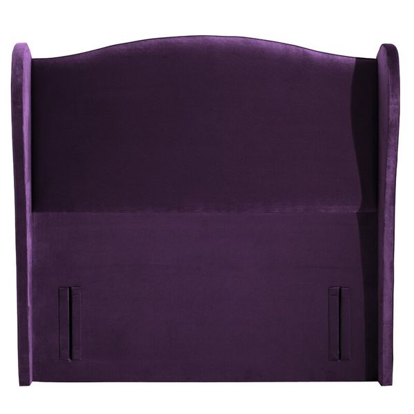 MaI Lifestyle - Freestanding Curved Upholstered Headboard - Light Brown