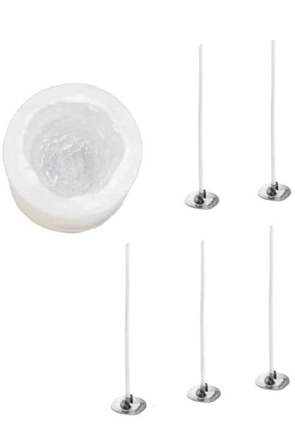 Ice Cream Scoop Silicone Baking Candle Making Mold Set 2pcs