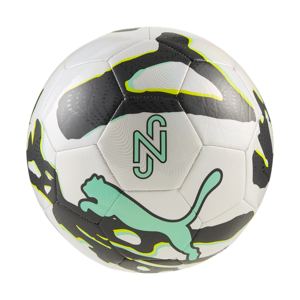 Puma NEYMAR JR Graphic Football - PUMA White/PUMA Black/Lux Lime
