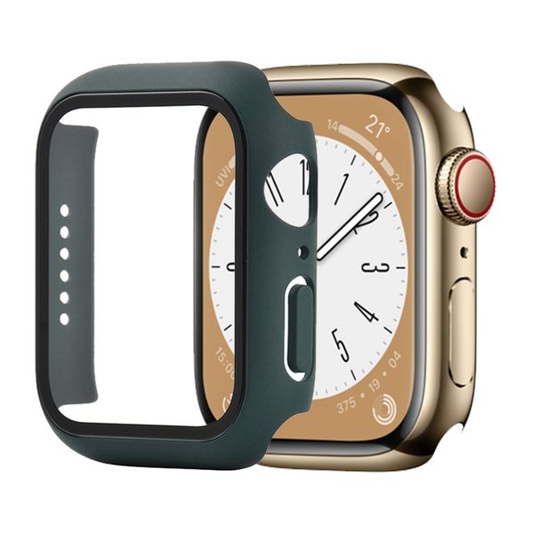 Shockproof PC+Tempered Glass Watch Protective Case Compatible with Apple Watch 8&amp;7
