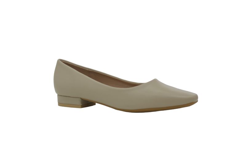 Scorpio Comfort 2cm Low Heel Court Shoe Beige