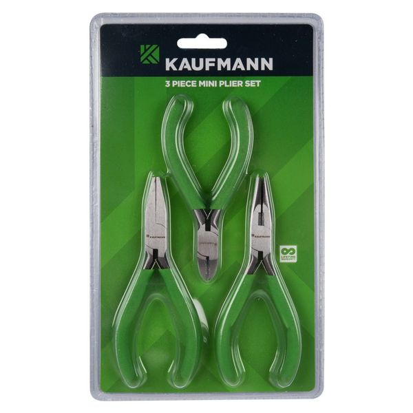 Kaufmann - Micro Plier Set - DIY - 3 Piece - Bulk Pack of 2