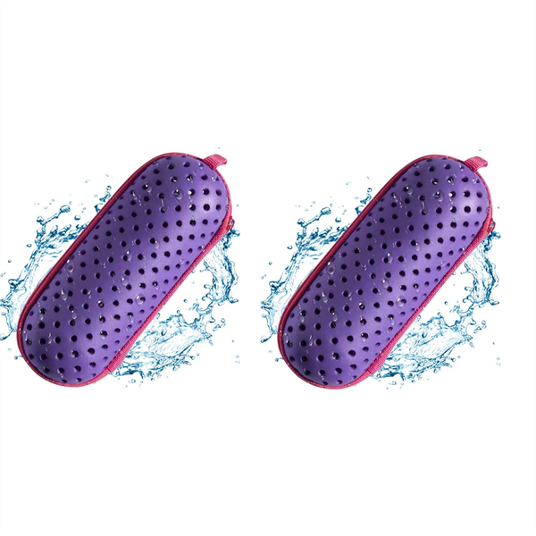 Purple Swimming Goggle Case, Goggle Protection Case with Clip