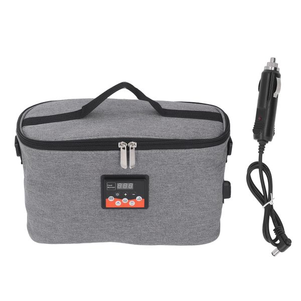 Grey car food warmer
