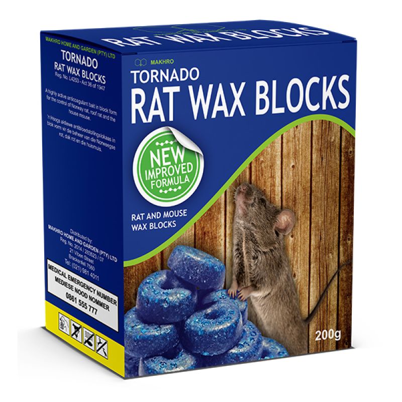 Makhro Tornado Rat Wax Blocks 200g Rodenticide Shop Today. Get it