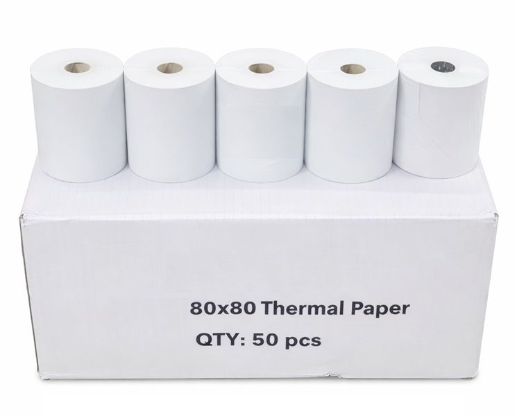 80x80mm Thermal Paper Rolls White