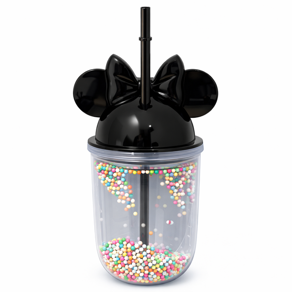 Double-Wall Acryllic Tumbler/Sippie Cup for kids wit Sprinkles