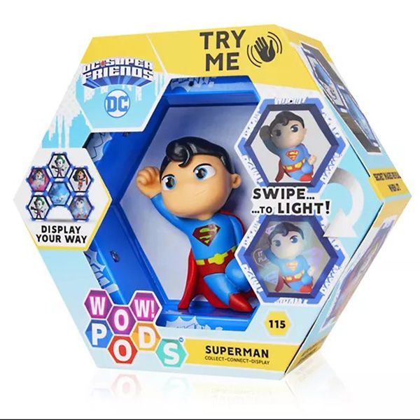 WOW! PODS 'Swipe To Light' DC Superman Collectible 01685