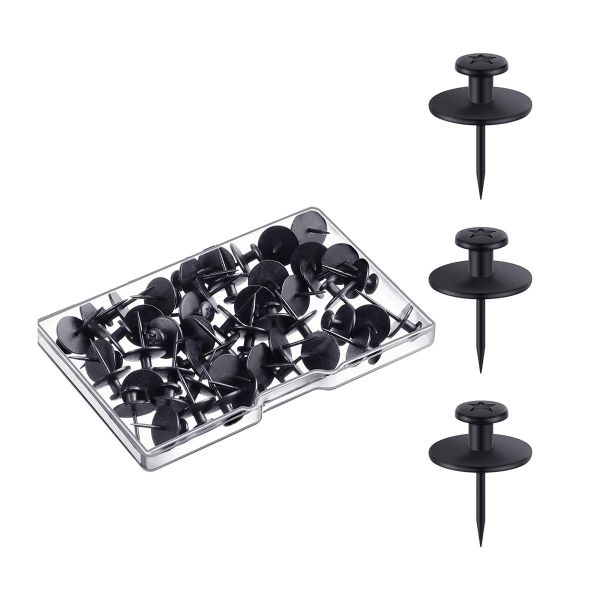 50 Piece Double-Headed Nails for Hanging Pictures, Metal Pictures Hanging Kit