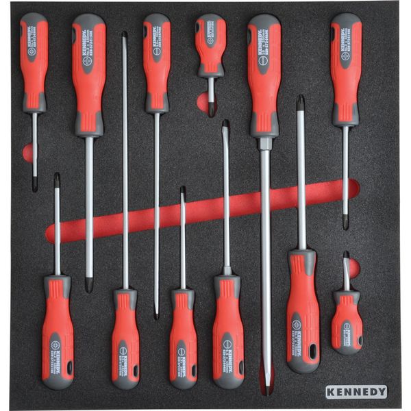12-Pice Pro-Torq Screwdriver Set with Foam M1832