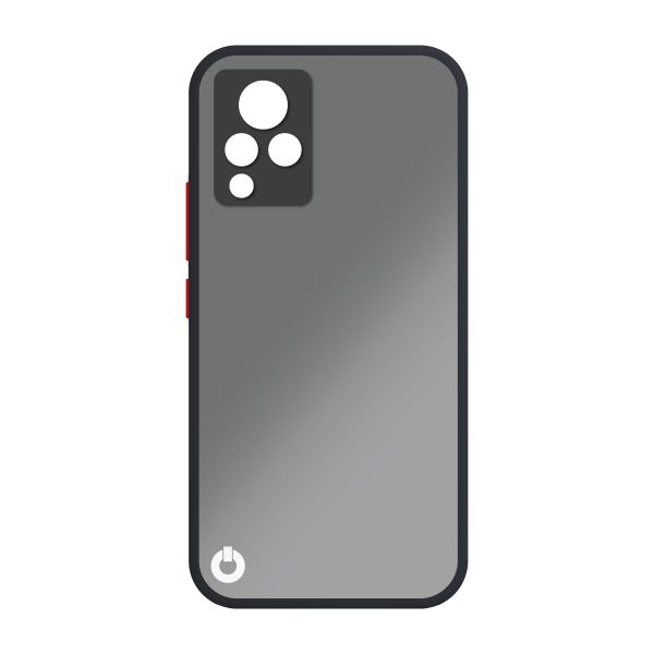 Toni Merge Case - Smokey Black/ Red for Vivo V21 5G