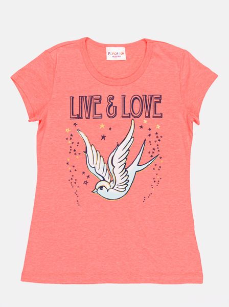 Kid's POP CANDY Printed Tee Orange