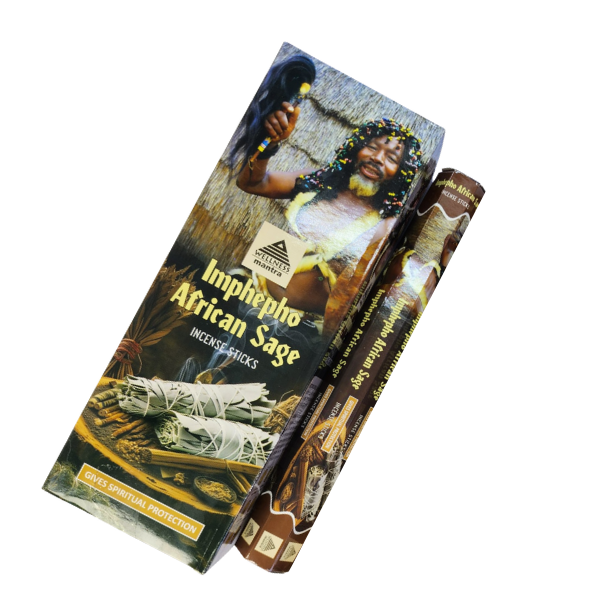 Wellness Mantra Imphepho African Sage Incense Sticks (6 Packs of 20 Sticks)