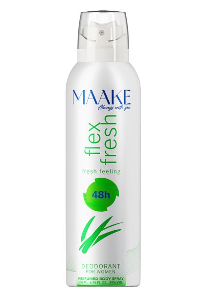 MAAKE Flex Fresh Deodorant Spray for Women 200ml Can Perfumed Body Spray