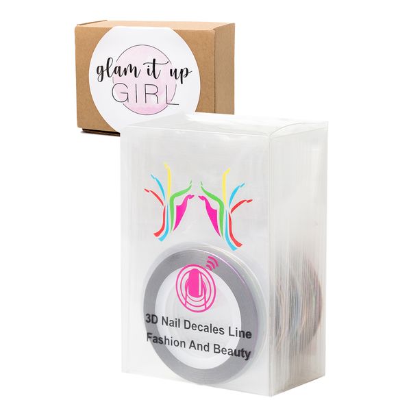 Nail Art Line Foil Strips - 30 Pieces
