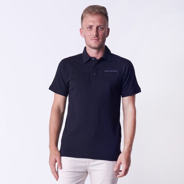 Salomon Men's Mountain Short Sleeve Golfer - Phantom